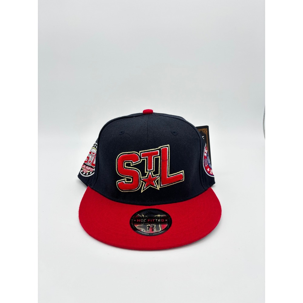 Headgear Classics St Louis Stars Negro League 1931 Fitted Hat 7 3/8 Navy Red